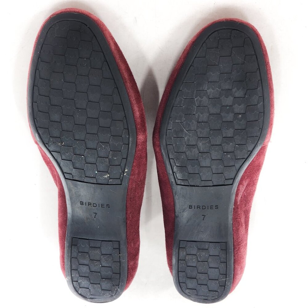 BIRDIES Vesper Suede Slip On‎ Loafer Flats Limited Edition Color Pinot - Picture 6 of 6